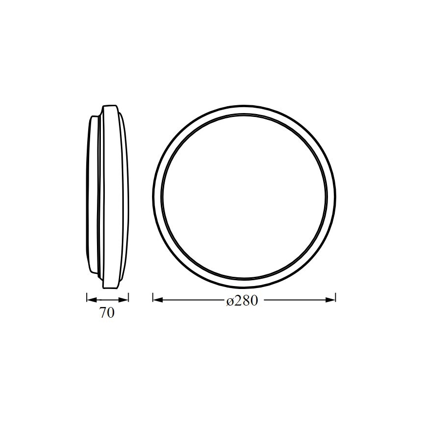 Osram - Plafoniera LED ORBIS LONDON LED/16W/230V Ø 28 cm bianca