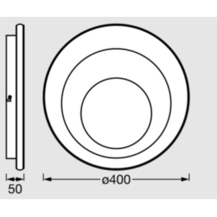 Osram - Plafoniera LED ORBIS SPIRAL LED/27W/230V Ø 40 cm bianca