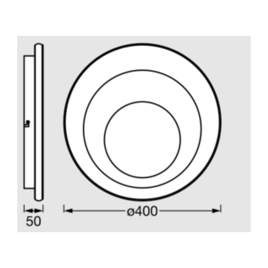 Osram - Plafoniera LED ORBIS SPIRAL LED/27W/230V Ø 40 cm bianca