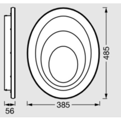 Osram - Plafoniera LED ORBIS SPIRAL LED/37W/230V bianca