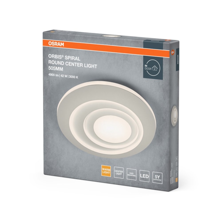 Osram - Plafoniera LED ORBIS SPIRAL LED/42W/230V Ø 50,5 cm bianca