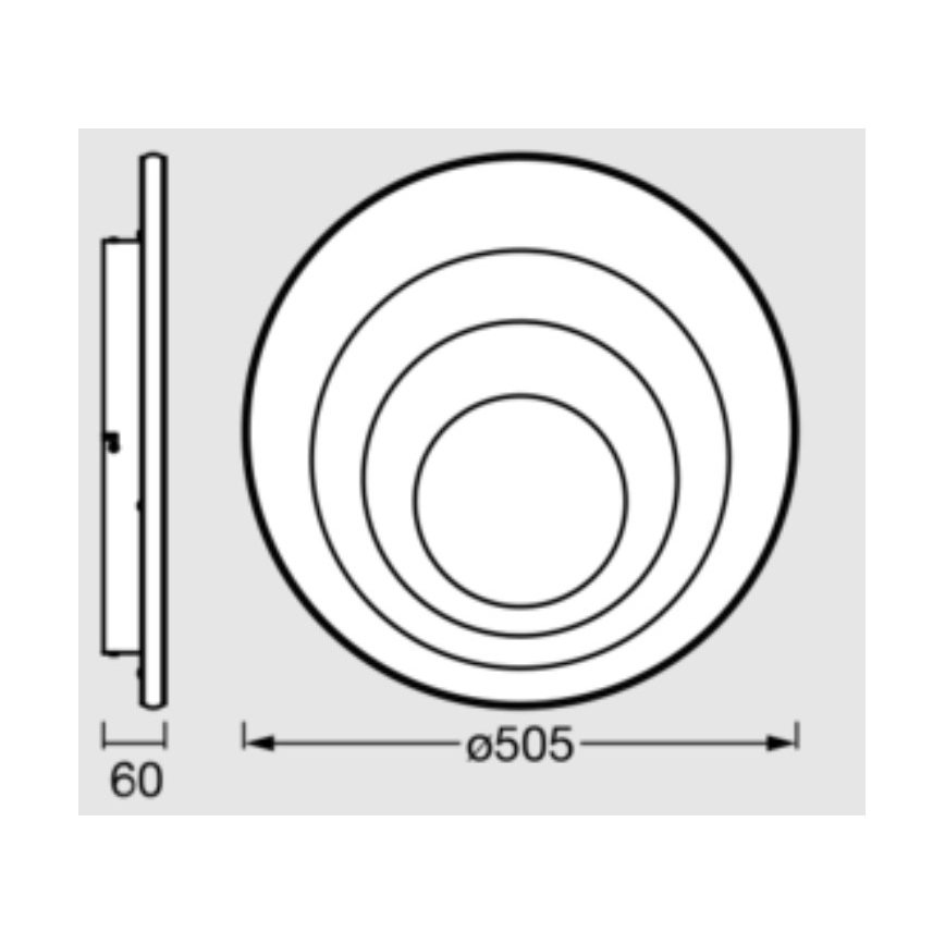 Osram - Plafoniera LED ORBIS SPIRAL LED/42W/230V Ø 50,5 cm bianca