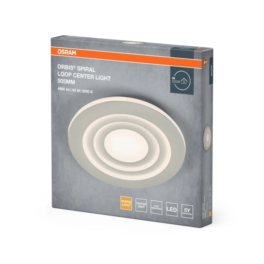 Osram - Plafoniera LED ORBIS SPIRAL LED/42W/230V Ø 50,5 cm bianca
