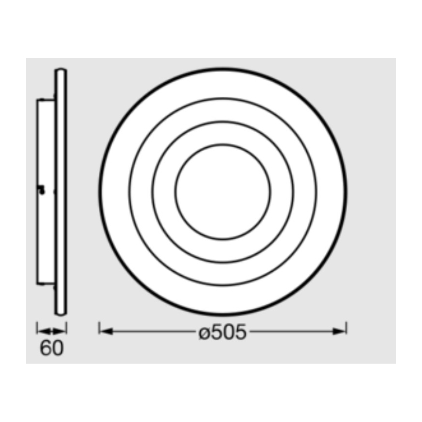 Osram - Plafoniera LED ORBIS SPIRAL LED/42W/230V Ø 50,5 cm bianca