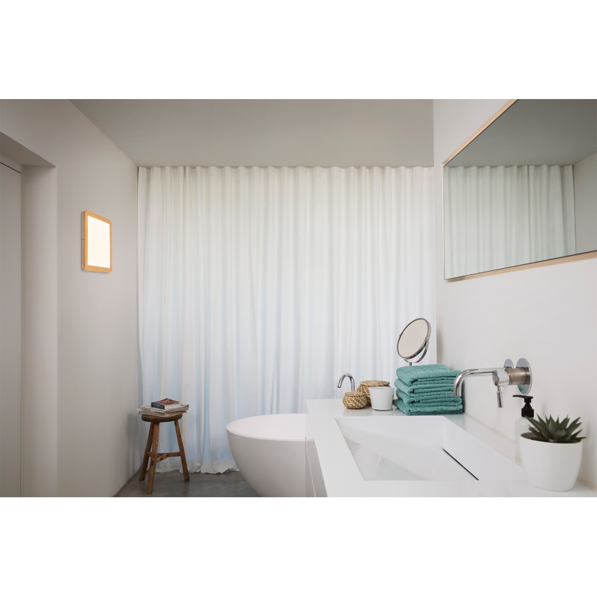 Osram - Plafoniera da bagno LED ORBIS DISC LED/22W/230V 3000/4000K 30x30 cm IP44 marrone