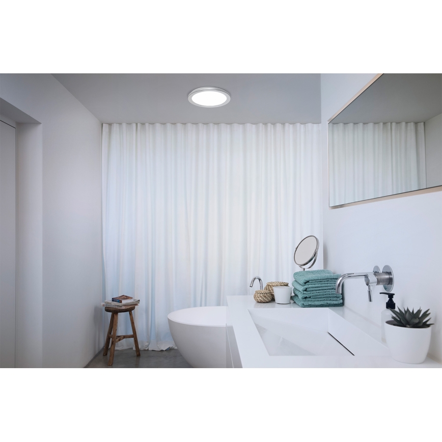 Osram - Plafoniera LED per bagno ORBIS DISC LED/22W/230V 3000/4000K Ø 30 cm IP44 cromo opaco