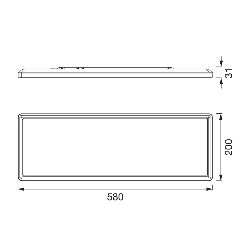 Osram - Plafoniera LED PLANON EASYFIX LED/24W/230V 2800/4000/6000K IP54 nera