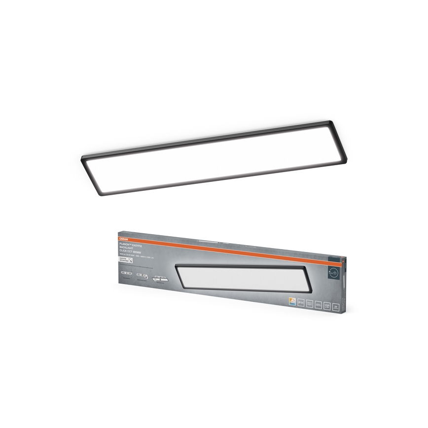 Osram - Plafoniera LED PLANON EASYFIX LED/30W/230V 2800/4000/6000K IP54 nera