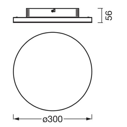 Osram - Plafoniera LED PLANON LED/20W/230V 3000K Ø 30 cm bianca