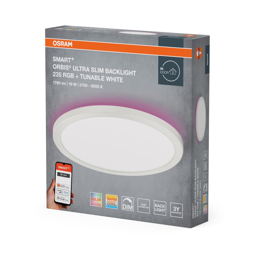 Osram - LED RGBW Plafoniera dimmerabile SMART+ ORBIS LED/19W/230V 2700-6500K Wi-Fi