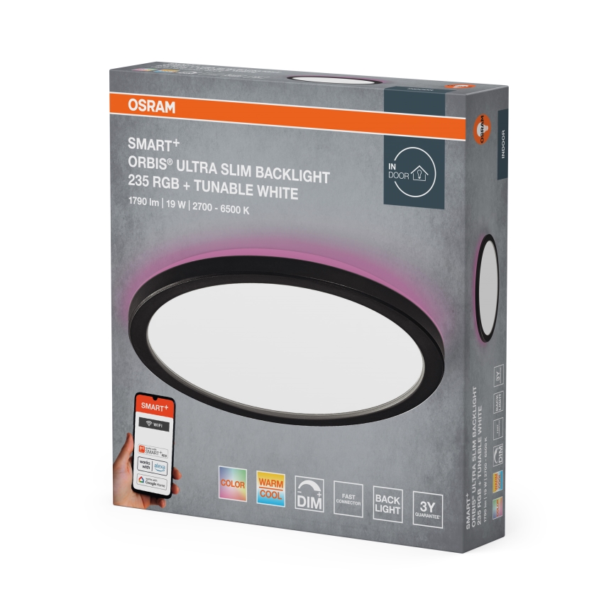 Osram - Plafoniera dimmerabile LED RGBW SMART+ ORBIS LED/19W/230V Ø 23,5 cm 2700-6500K Wi-Fi