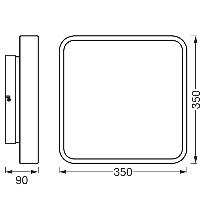 Osram - Plafoniera LED RGBW dimmerabile SMART+ ORBIS LED/28W/230V 35x35 cm 2700-6500K Wi-Fi
