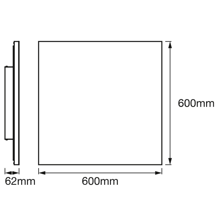 Osram - Plafoniera LED RGBW dimmerabile SMART+ PLANON LED/40W/230V 60x60 cm 3000-6500K Wi-Fi