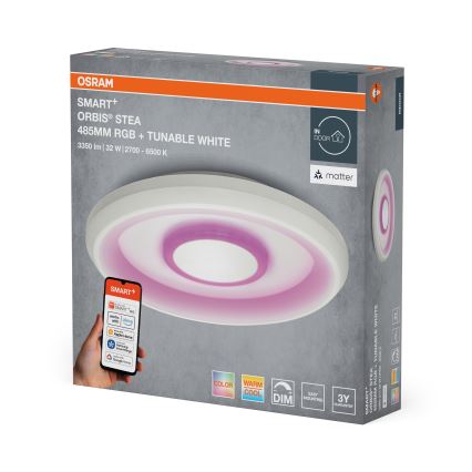 Osram - Plafoniera LED RGBW dimmerabile SMART+ STEA LED/32W/230V Ø 48,5 cm 2700-6500K Wi-Fi