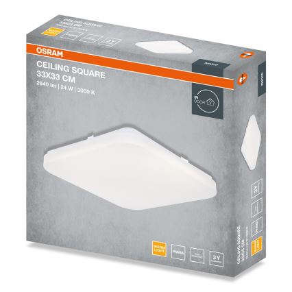 Osram - Plafoniera LED SQUARE LED/24W/230V 33x33 cm