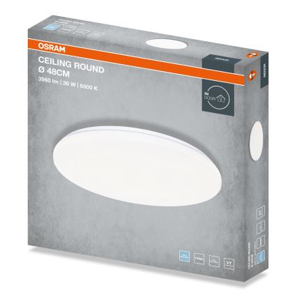 Osram - Plafoniera LED tonda 36W/230V 6500K Ø 48 cm bianca