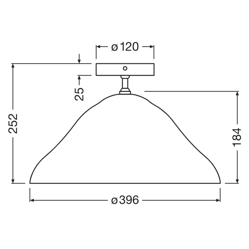 Osram - Plafoniera LOTUS LEAF 1xE27/9W/230V Ø 39,6 cm