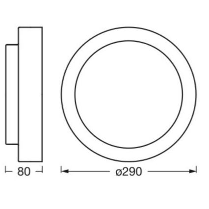 Osram - Plafoniera ORBIS MADRID 2xE27/10W/230V Ø 29 cm cromo opaco