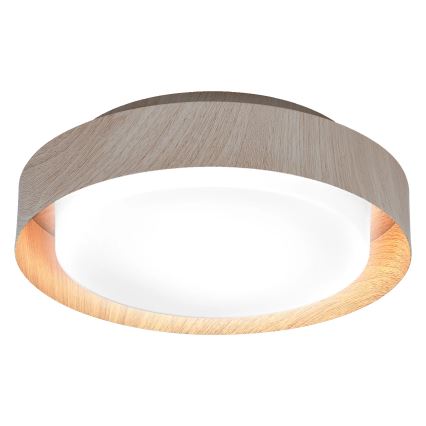 Osram - Plafoniera ORBIS MADRID 2xE27/10W/230V Ø 29 cm, finitura effetto legno