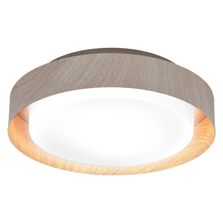 Osram - Plafoniera ORBIS MADRID 2xE27/10W/230V Ø 29 cm, finitura effetto legno