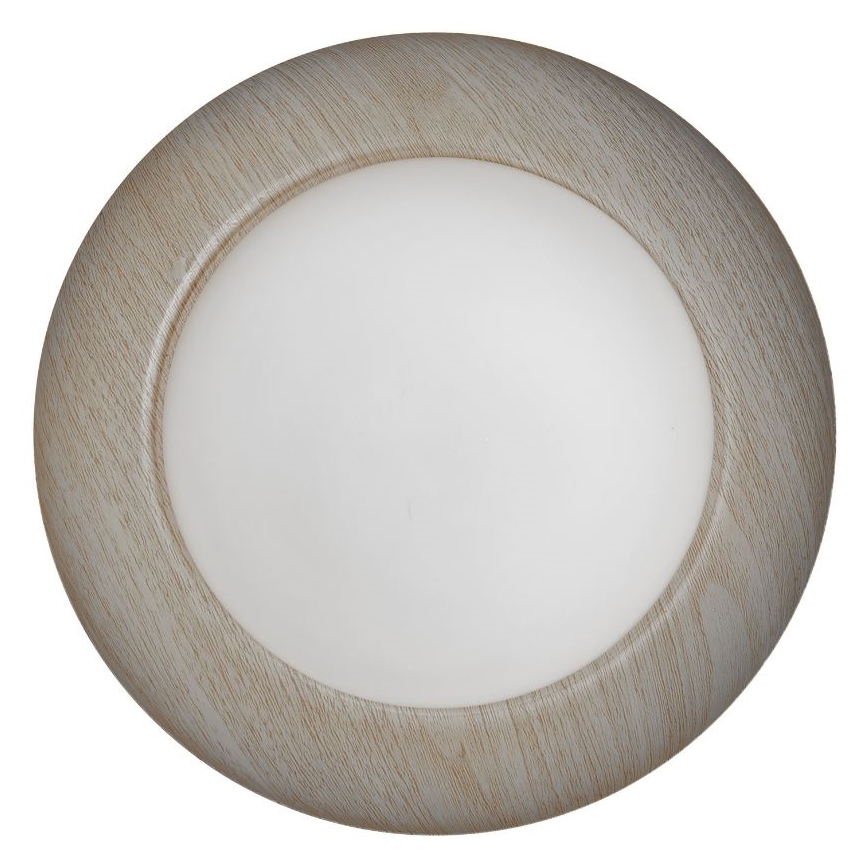Osram - Plafoniera ORBIS MILAN 2xE27/10W/230V diam. 30,5 cm finitura effetto legno