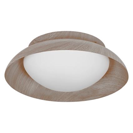 Osram - Plafoniera ORBIS MILAN 2xE27/10W/230V diam. 30,5 cm finitura effetto legno