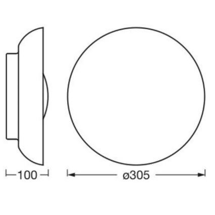 Osram - Plafoniera ORBIS MILAN 2xE27/10W/230V Ø 30,5 cm marrone