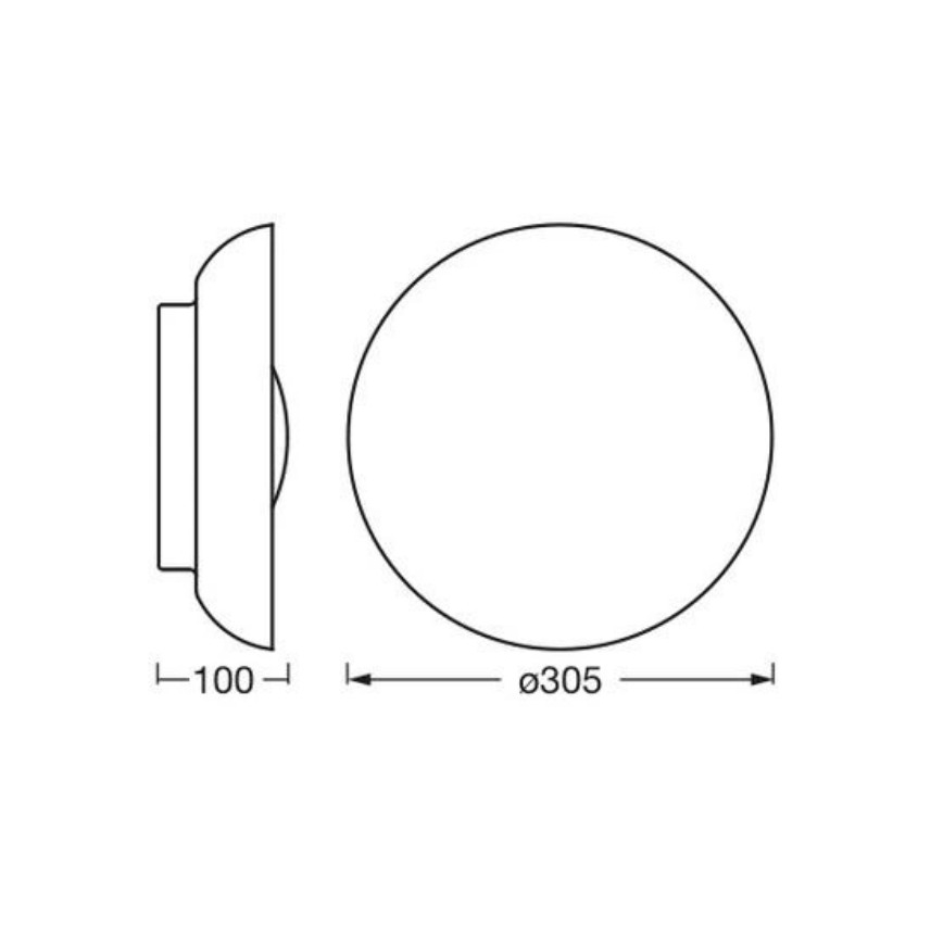 Osram - Plafoniera ORBIS MILAN 2xE27/10W/230V Ø 30,5 cm marrone