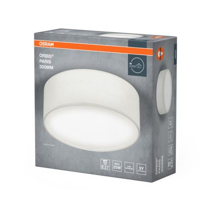 Osram - Plafoniera ORBIS PARIS 1xE27/25W/230V diam. 30 cm bianca