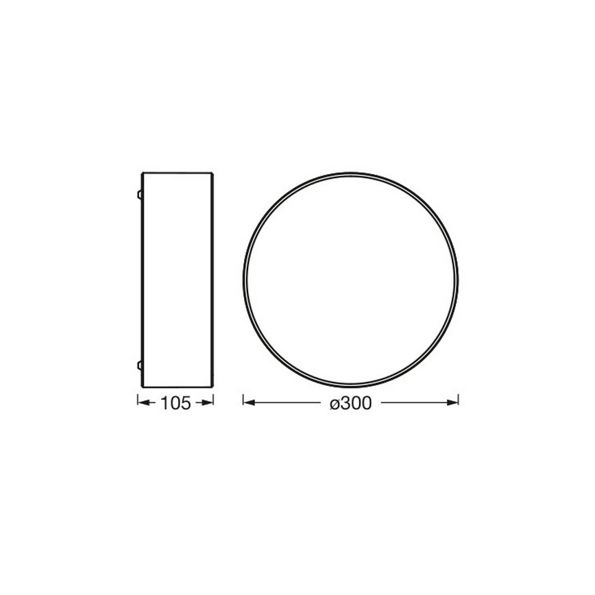 Osram - Plafoniera ORBIS PARIS 1xE27/25W/230V Ø 30 cm marrone