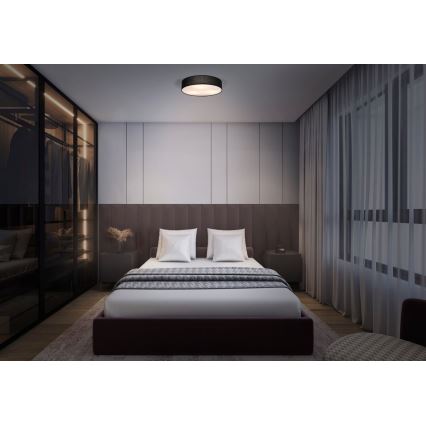 Osram - Plafoniera ORBIS PARIS 1xE27/25W/230V Ø 30 cm nero