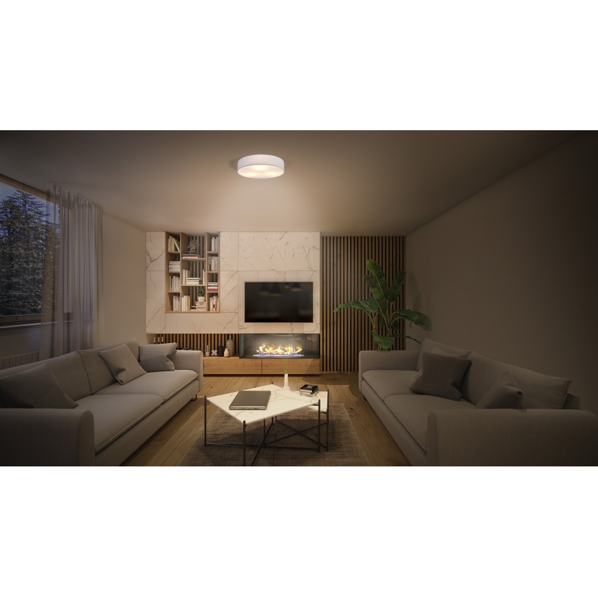 Osram - Plafoniera ORBIS PARIS 2xE27/25W/230V diam. 40 cm bianca