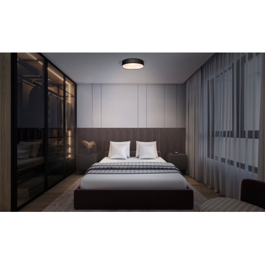 Osram - Plafoniera ORBIS PARIS 2xE27/25W/230V diam. 40 cm nera