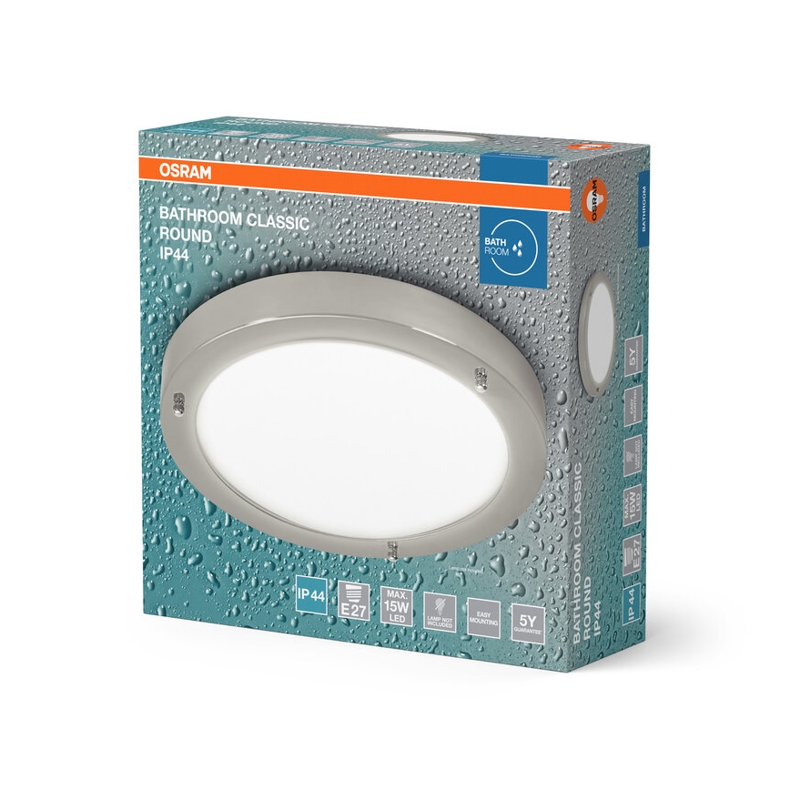 Osram - Plafoniera da bagno BATHROOM CLASSIC 1xE27/15W/230V Ø 31 cm IP44