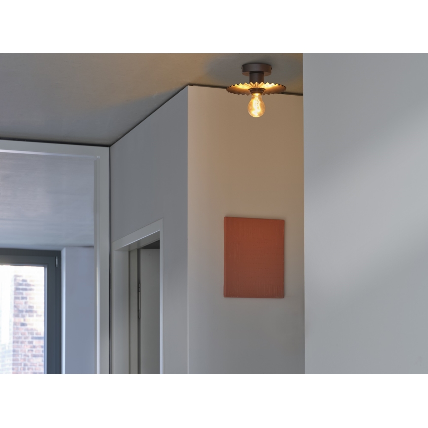 Osram - Plafoniera PLISSEE 1xE27/15W/230V Ø 20 cm antracite