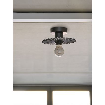 Osram - Plafoniera PLISSEE 1xE27/15W/230V Ø 20 cm antracite
