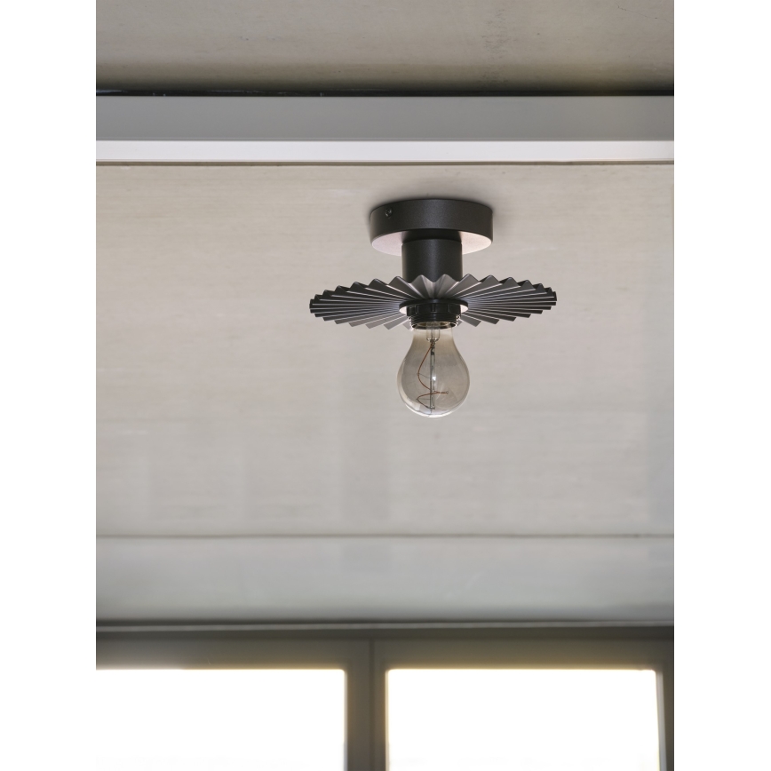 Osram - Plafoniera PLISSEE 1xE27/15W/230V Ø 20 cm antracite
