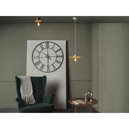 Osram - Plafoniera PLISSEE 1xE27/15W/230V Ø 20 cm antracite