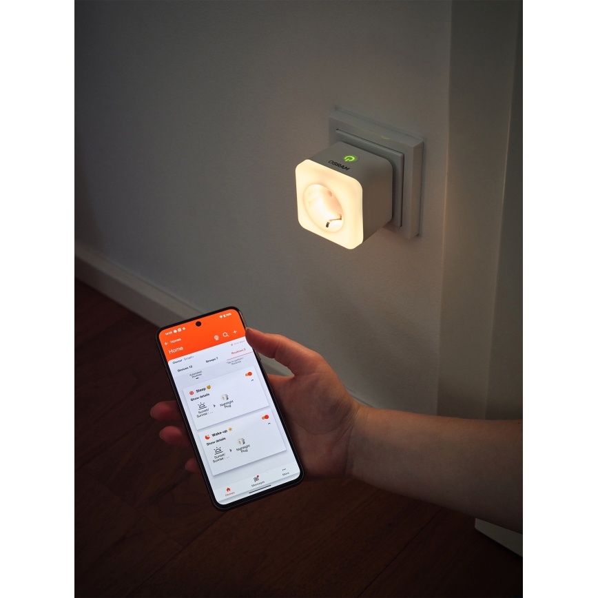 Osram - Presa LED dimmerabile con illuminazione SCHUKO SMART+ NIGHTLIGHT 3680W/230V Wi-Fi