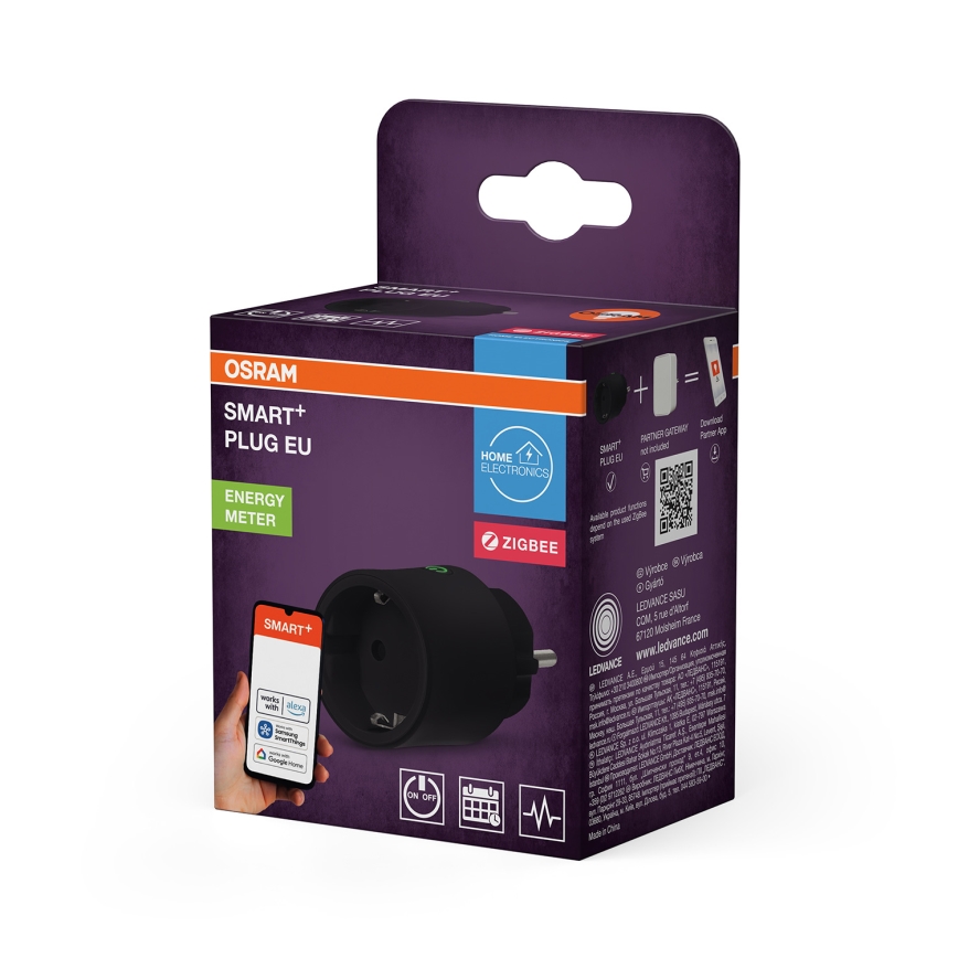 Osram - Presa intelligente SMART+ SCHUKO 2300W/230V/10A nera