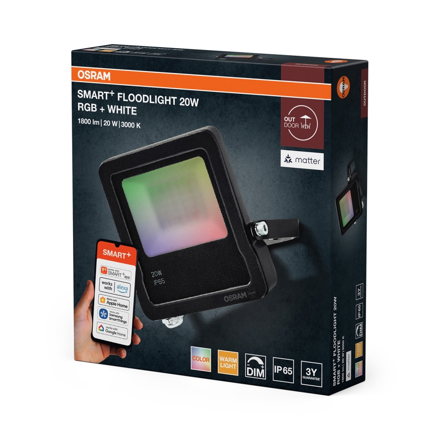 Osram - Proiettore dimmerabile LED RGBW SMART+ FLOODLIGHT LED/20W/230V IP65 Wi-Fi