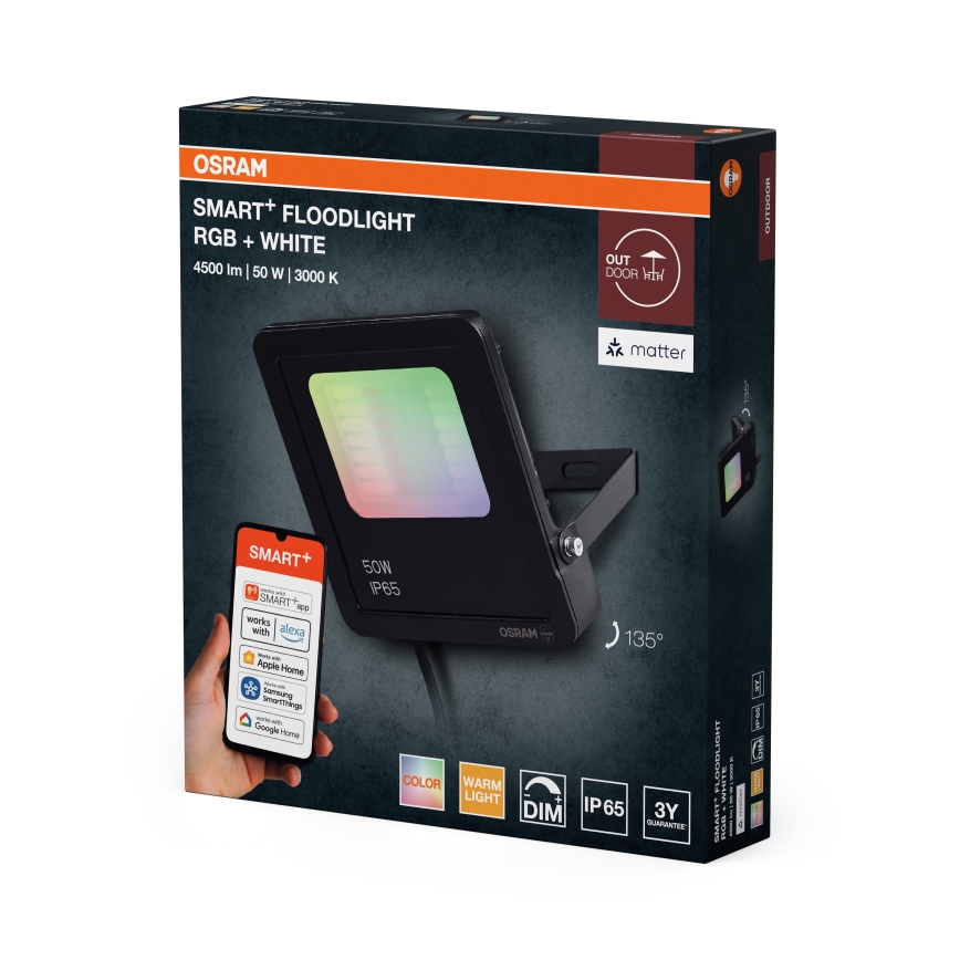Osram - Proiettore LED RGBW dimmerabile SMART+ FLOODLIGHT LED/50W/230V IP65 Wi-Fi