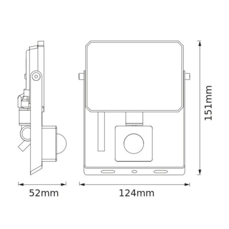 Osram - Proiettore FLOODLIGHT LED con sensore 20W/230V 4000K IP65