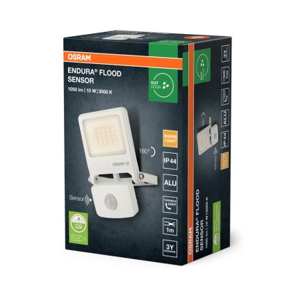 Osram - Proiettore LED con sensore ENDURA LED/10W/230V 3000K IP44