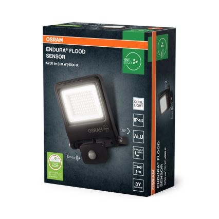 Osram - Proiettore LED con sensore ENDURA LED/50W/230V 4000K IP44