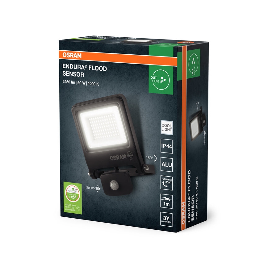 Osram - Proiettore LED con sensore ENDURA LED/50W/230V 4000K IP44