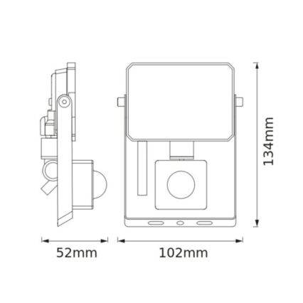 Osram - Proiettore LED con sensore FLOODLIGHT LED/10W/230V 4000K IP65