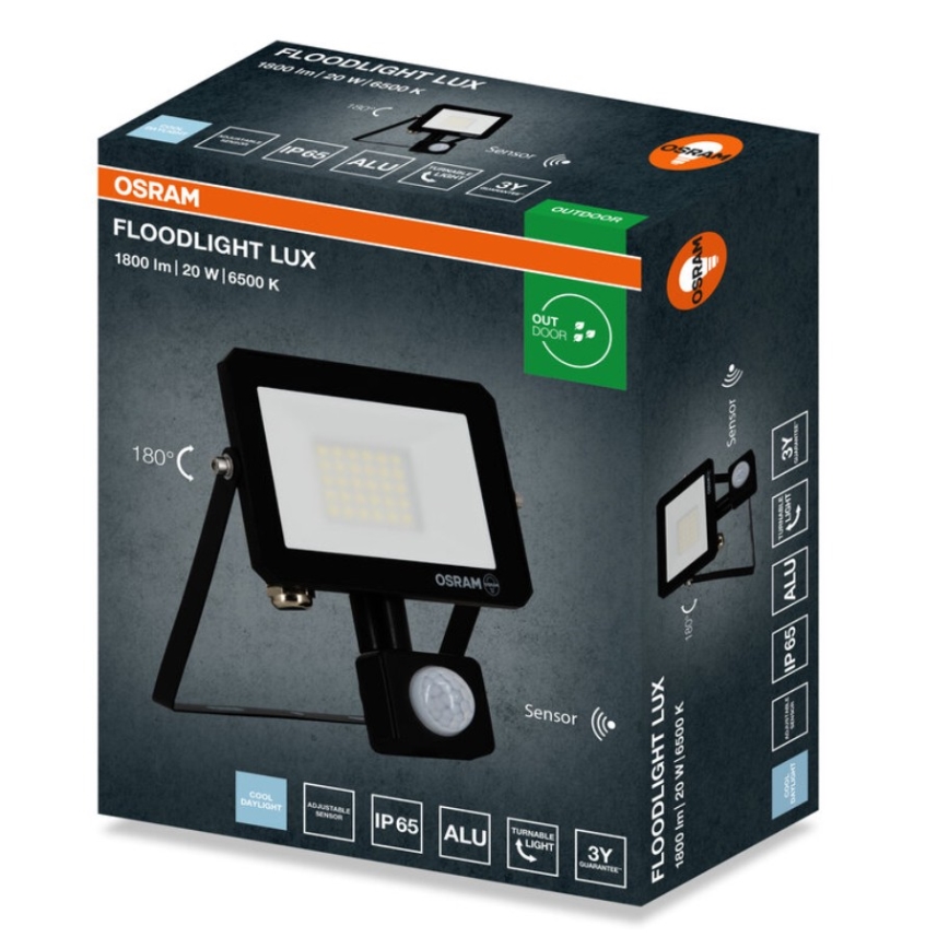 Osram - Proiettore LED con sensore FLOODLIGHT LED/20W/230V 6500K IP65