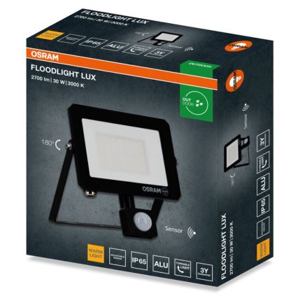 Osram - Proiettore LED con sensore FLOODLIGHT LED/30W/230V 3000K IP65