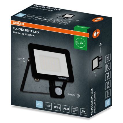 Osram - Proiettore LED con sensore FLOODLIGHT LED/30W/230V 6500K IP65